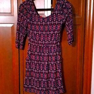 Red Camel dress multicolor small